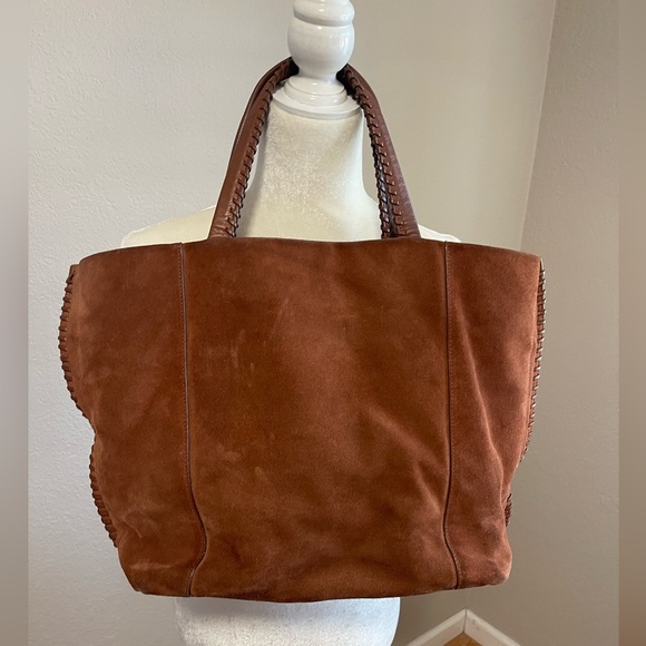 All Saints large suede tote bag - Picture 4 of 13